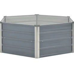 vidaXL Jardinière 129 x 129 x 45 cm cm Acier galvanisé