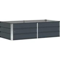Pelouses & Jardins-vidaXL Jardinière 160 x 80 x 45 cm Acier Anthracite