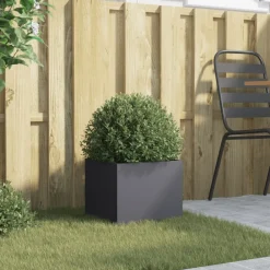 Pelouses & Jardins-vidaXL Jardinière anthracite 32x30x29 cm acier Acier/Anthracite