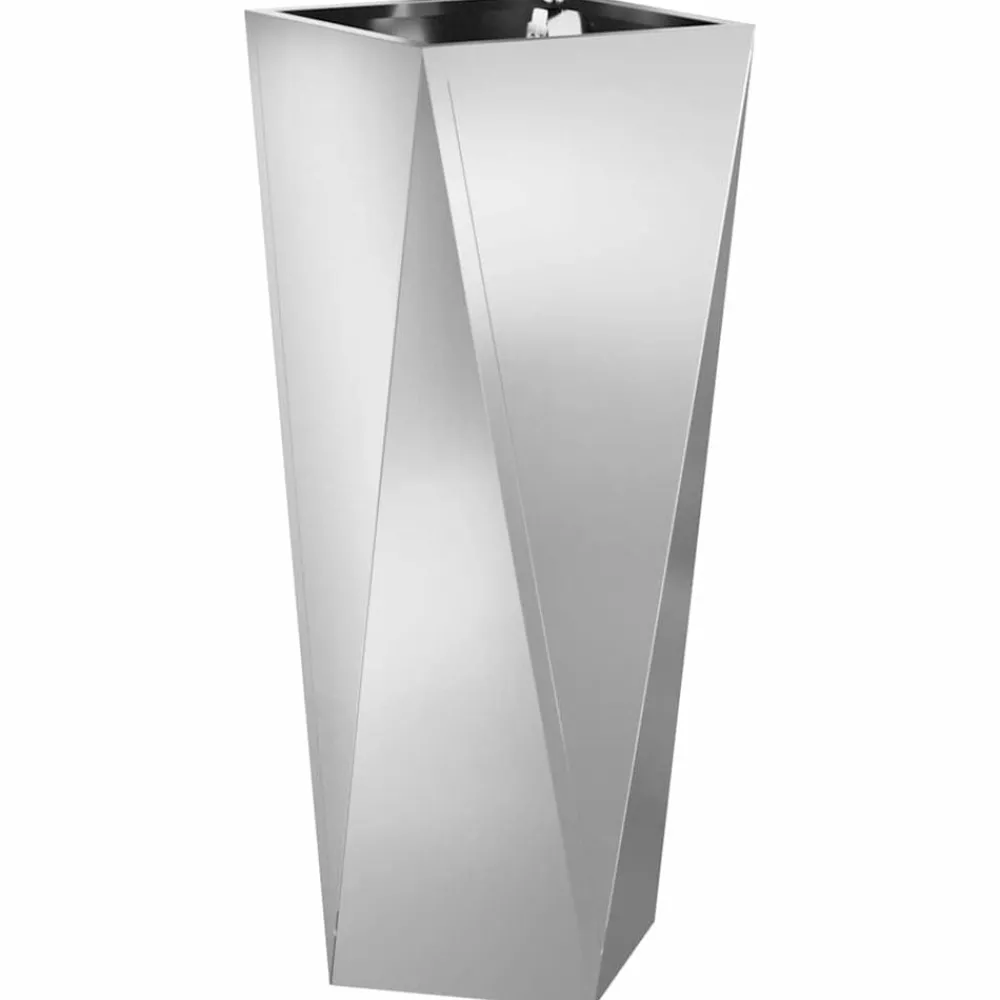 vidaXL Jardinière Argent 30 x 30 x 75 cm