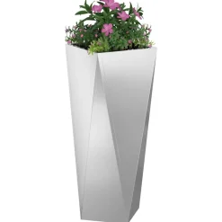 vidaXL Jardinière Argent 30 x 30 x 75 cm