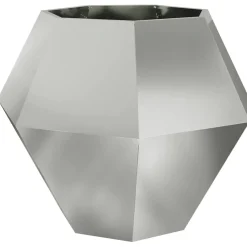 Pelouses & Jardins-vidaXL Jardinière Argent 100 x 100 x 80 cm Acier galvanisé