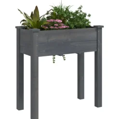 vidaXL Jardinière avec doublure 71x37x76 cm bois massif de sapin