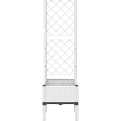vidaXL Jardinière avec treillis 40x40x142 cm PP