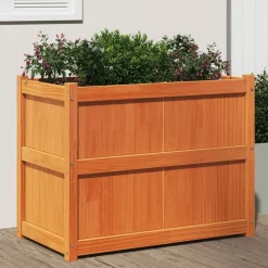vidaXL Jardinière cire marron 90x50x70 cm bois de pin massif
