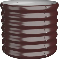 vidaXL Jardinière de jardin Acier galvanisé 40x40x36 cm