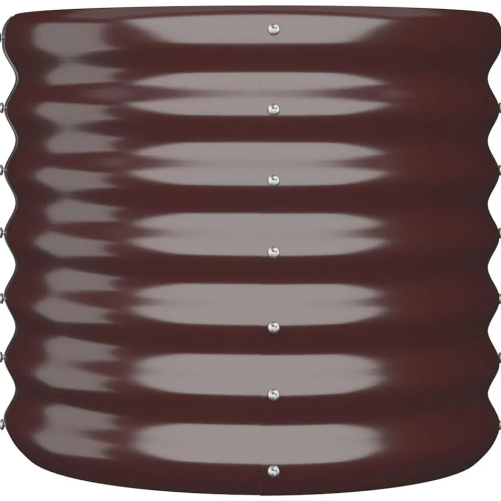 vidaXL Jardinière de jardin Acier galvanisé 40x40x36 cm