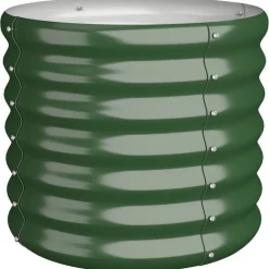 vidaXL Jardinière de jardin Acier galvanisé 40x40x36 cm