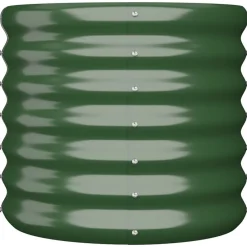 vidaXL Jardinière de jardin Acier galvanisé 40x40x36 cm