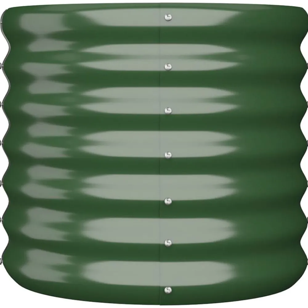 vidaXL Jardinière de jardin Acier galvanisé 40x40x36 cm