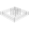 Clôtures & Barrières-vidaXL Jardinière en gabion Acier galvanisé 120x120x20 cm