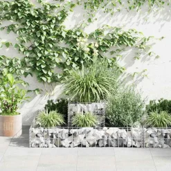 Clôtures & Barrières-vidaXL Jardinière en gabion Acier galvanisé 120x120x20 cm