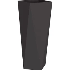 Pelouses & Jardins-vidaXL Jardinière 30 x 30 x 75 cm Acier Noir