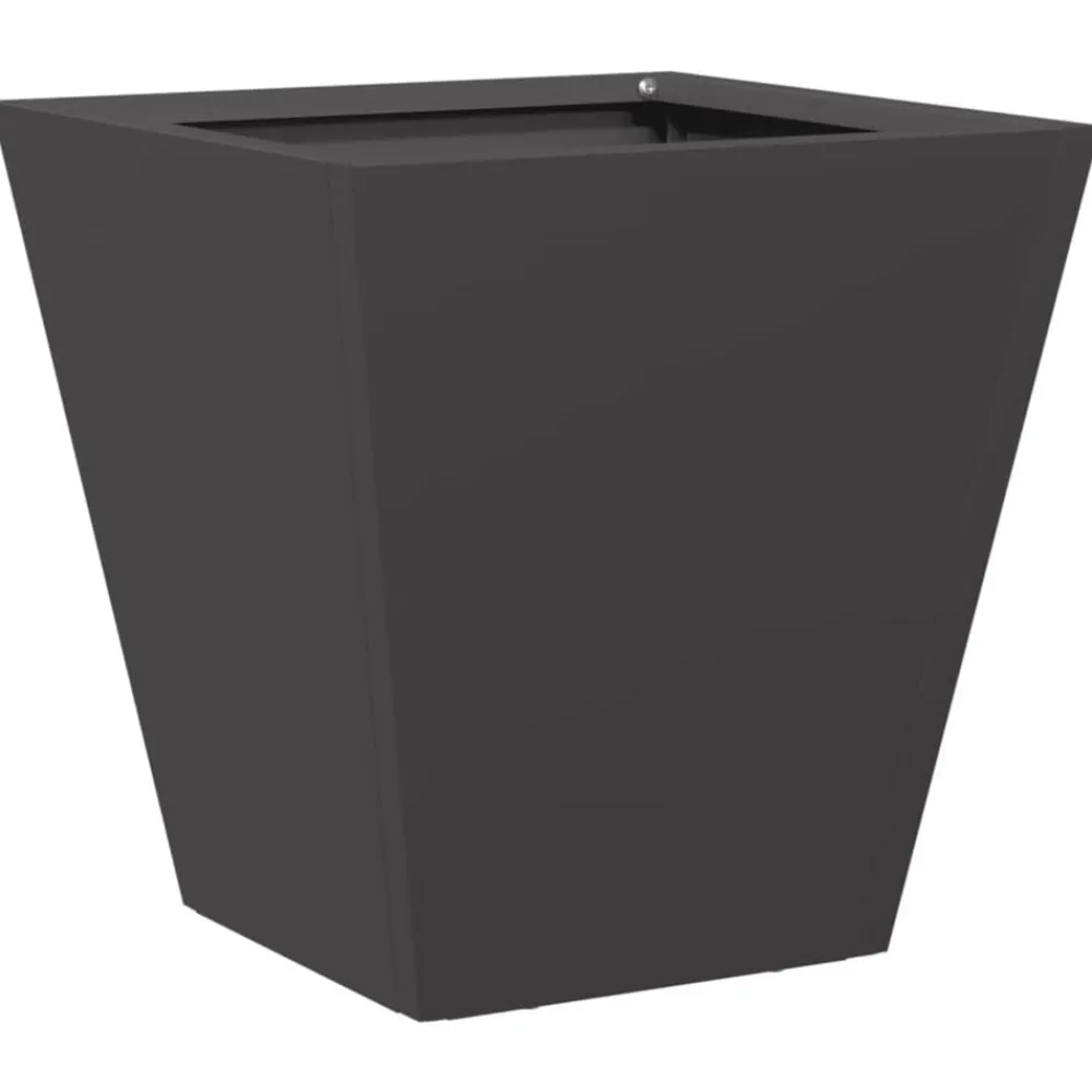 Pelouses & Jardins-vidaXL Jardinière noir 30x30x30 cm acier Acier/Noir