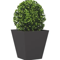 Pelouses & Jardins-vidaXL Jardinière noir 30x30x30 cm acier Acier/Noir