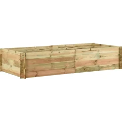 vidaXL Jardinière pour légumes Bois de pin imprégné 197x100x40 cm