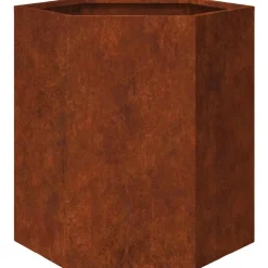vidaXL Jardinière Rouillé 40x40x45 cm Acier corten