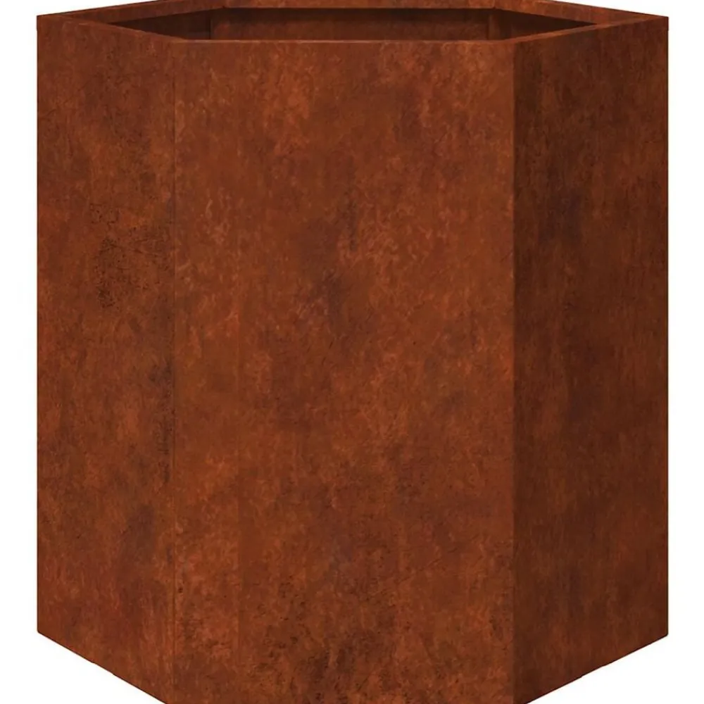 vidaXL Jardinière Rouillé 40x40x45 cm Acier corten