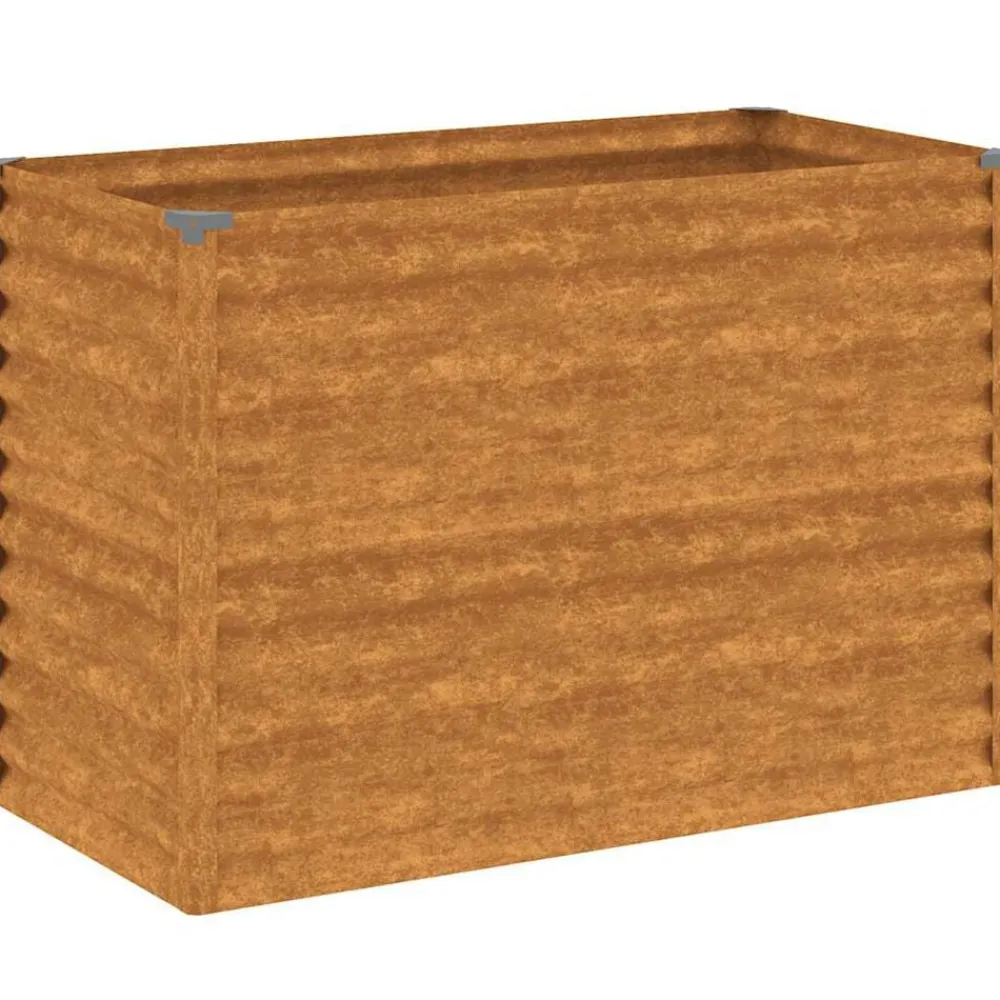 vidaXL Jardinière surélevée 100x50x69 cm Acier Corten