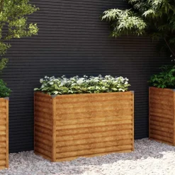 vidaXL Jardinière surélevée 100x50x69 cm Acier Corten