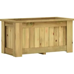 Pelouses & Jardins-vidaXL Jardinière surélevée 100x50x50 cm Bois de pin imprégné