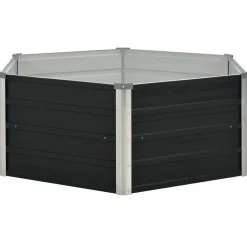 vidaXL Jardinière surélevée 129x129x45 cm Acier galvanisé