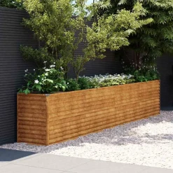 vidaXL Jardinière surélevée 385 x 50 x 69 cm Acier Corten