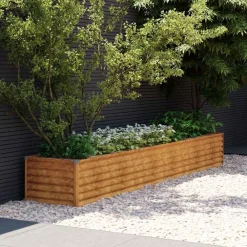 Pelouses & Jardins-vidaXL Jardinière surélevée 291 x 50 x 36 cm Acier Corten