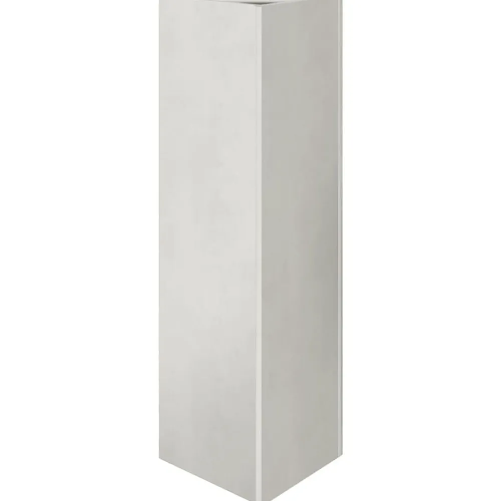 Pelouses & Jardins-vidaXL Jardinière triangulaire 30x26x75 cm acier inoxydable Acier inoxydable/Gris clair