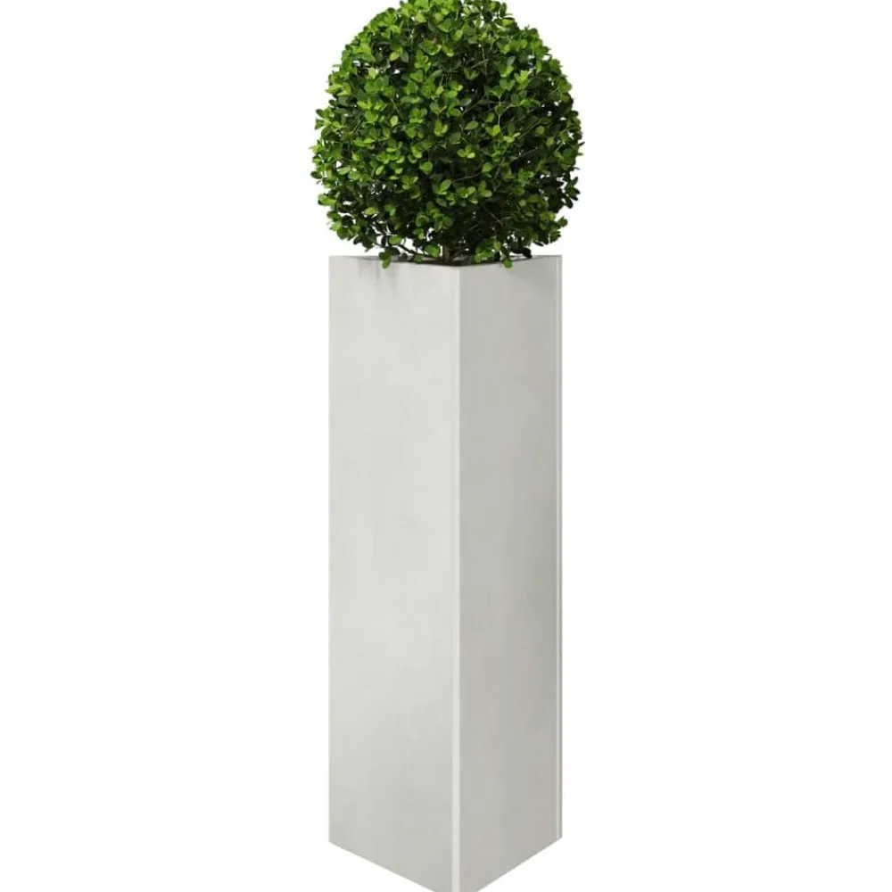 Pelouses & Jardins-vidaXL Jardinière triangulaire 30x26x75 cm acier inoxydable Acier inoxydable/Gris clair
