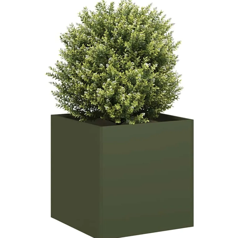 vidaXL Jardinière 40x40x40 cm acier laminé à froid