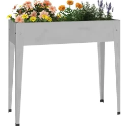 vidaXL Jardinière 100,5x40,5x90 cm Acier galvanisé