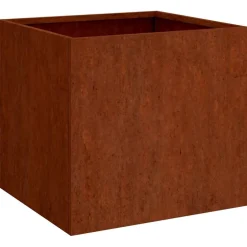 Foresterie & Exploitation Des Forêts|Pelouses & Jardins-vidaXL Jardinière 32x30x29 cm acier corten Acier résistant aux intempéries/Marron