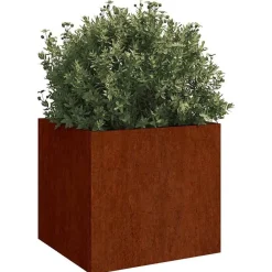 Foresterie & Exploitation Des Forêts|Pelouses & Jardins-vidaXL Jardinière 32x30x29 cm acier corten Acier résistant aux intempéries/Marron