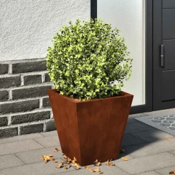 vidaXL Jardinière 30x30x30 cm acier résistant aux intempéries