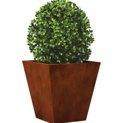 vidaXL Jardinière 30x30x30 cm acier résistant aux intempéries