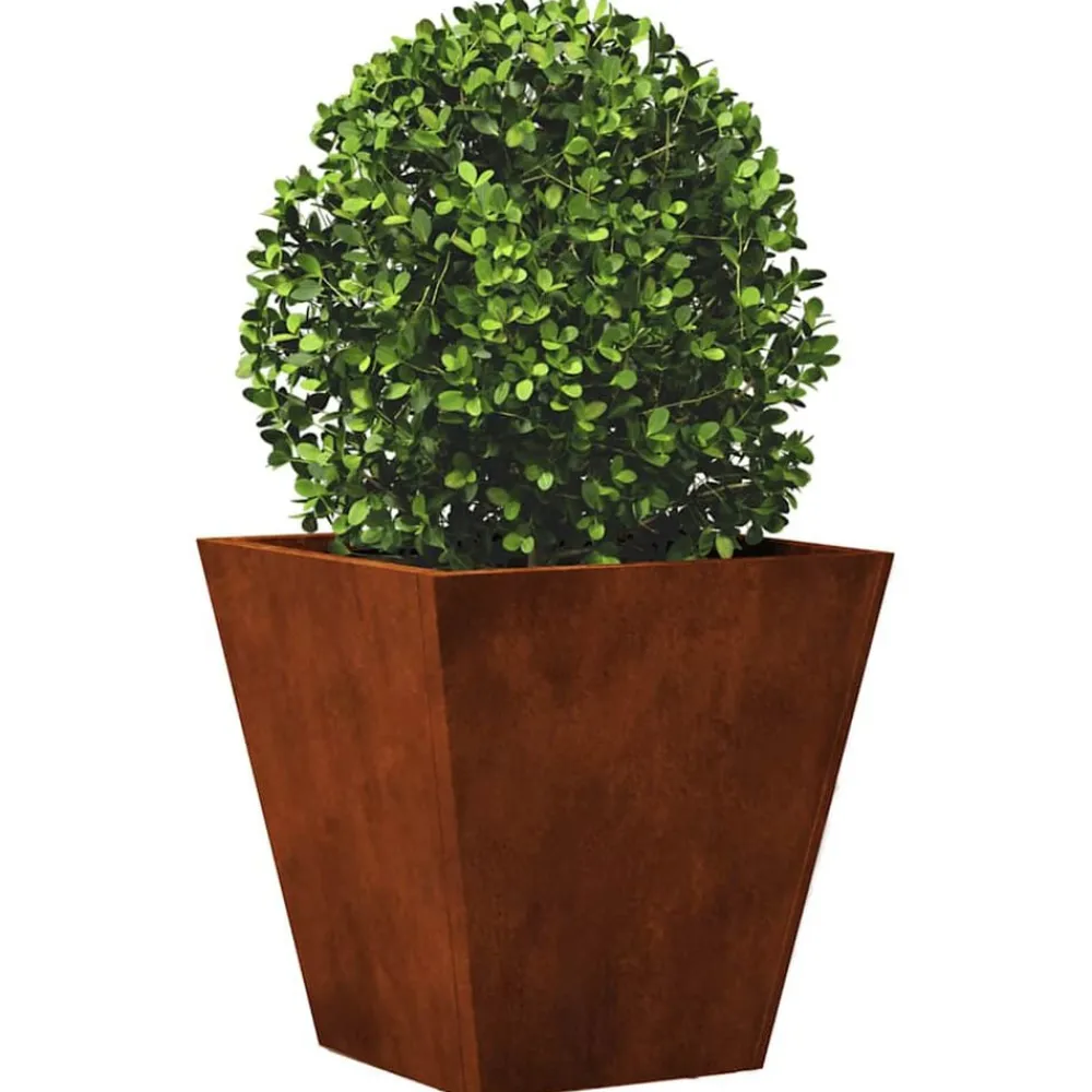 vidaXL Jardinière 30x30x30 cm acier résistant aux intempéries