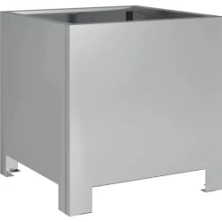 Pelouses & Jardins-vidaXL Jardinière 30x30x30 cm acier galvanisé Acier galvanisé/Gris
