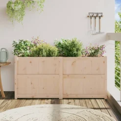 vidaXL Jardinière 150x50x70 cm bois de pin massif
