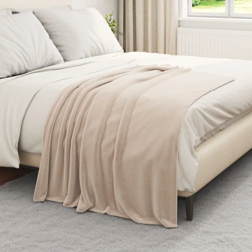 vidaXL Jeté 130 x 150 cm Toison