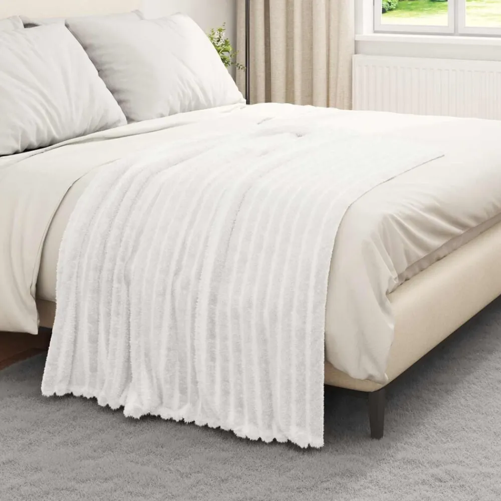 vidaXL Jeté 150 x 130 cm Toison