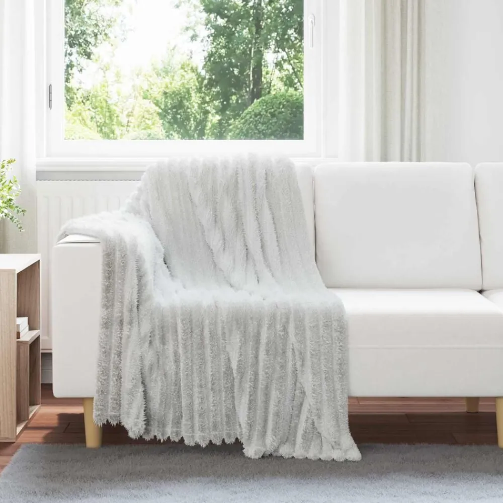 vidaXL Jeté 150 x 130 cm Toison