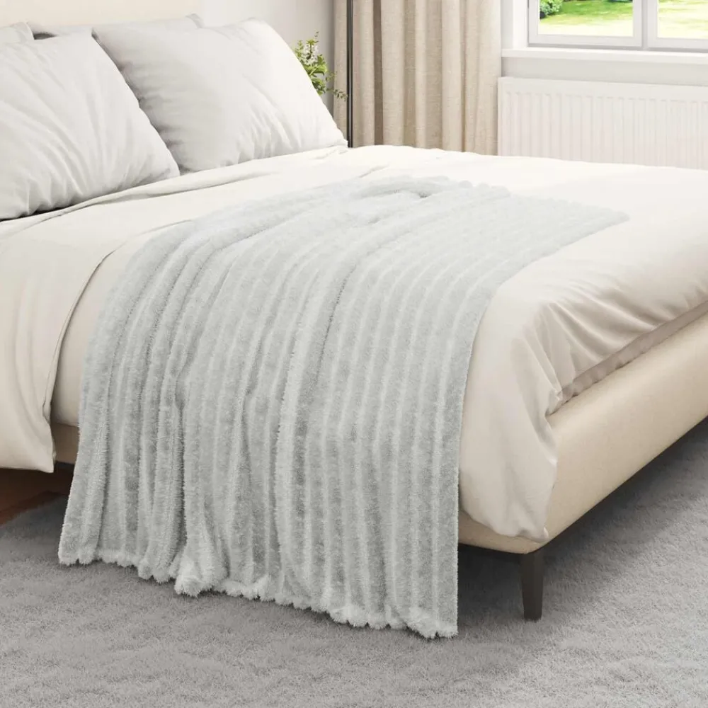 vidaXL Jeté 150 x 130 cm Toison