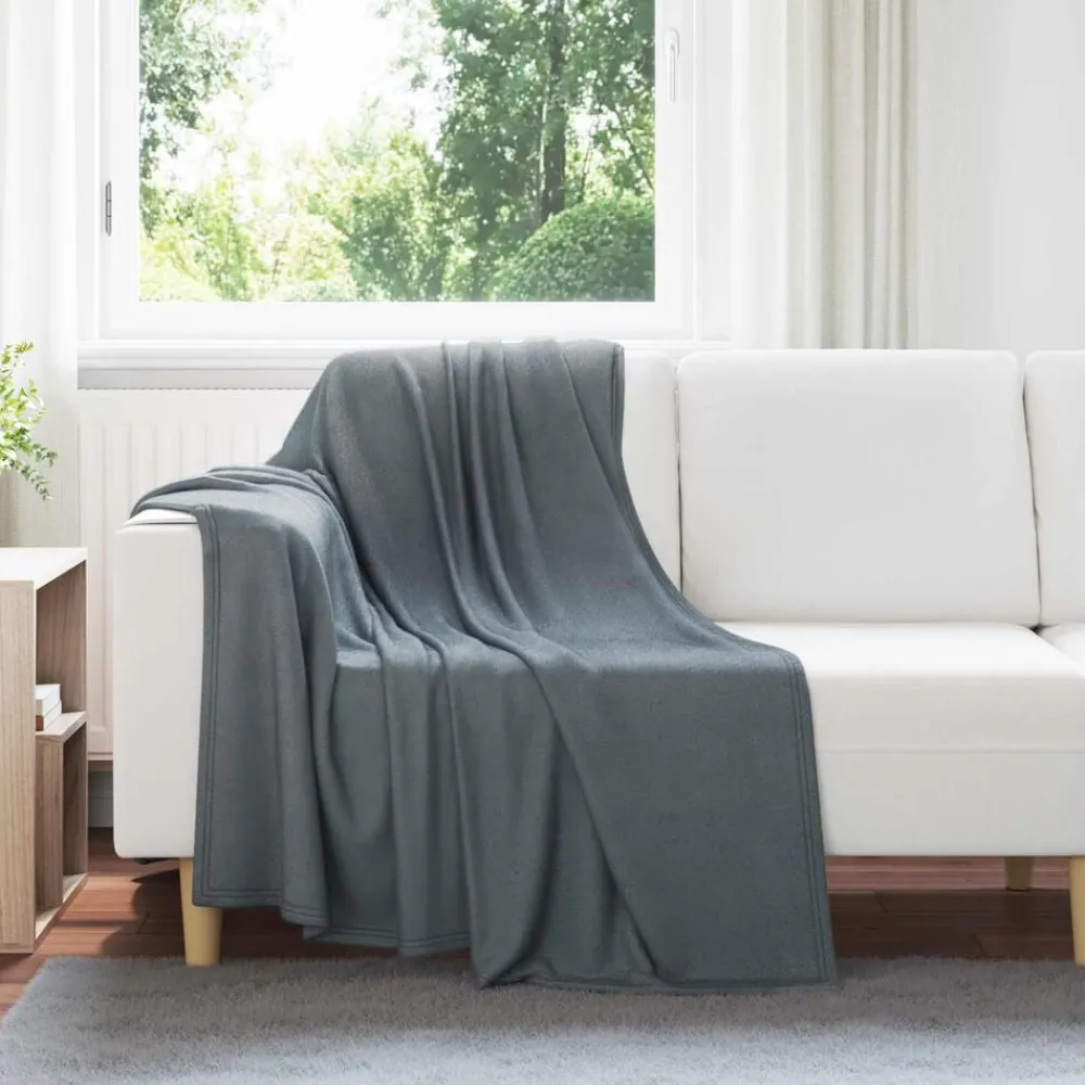 vidaXL Jeté 170 x 130 cm Toison