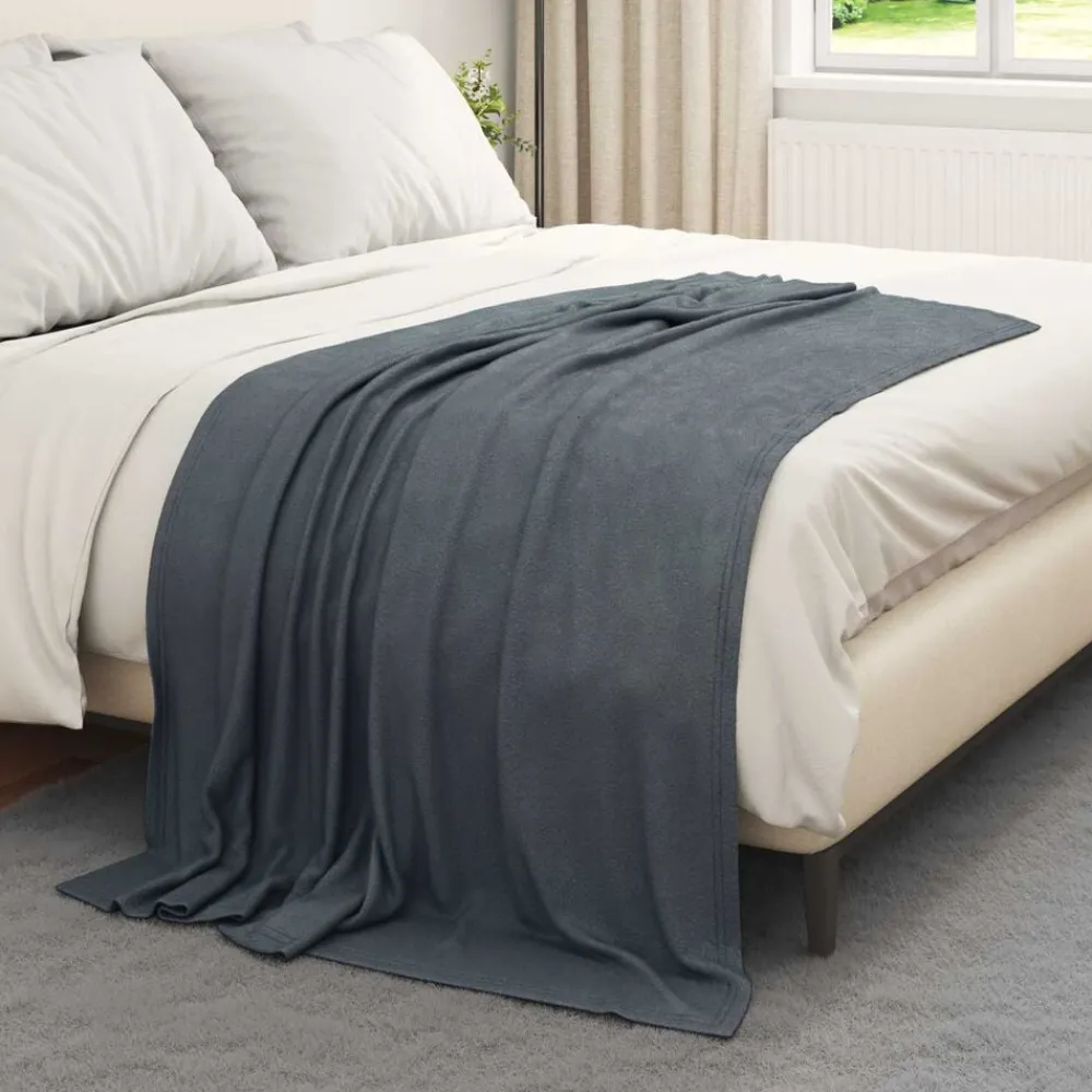 vidaXL Jeté 170 x 130 cm Toison