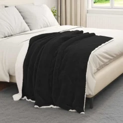 vidaXL Jeté 130 x 150 cm Toison