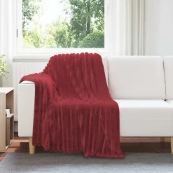 vidaXL Jeté 150 x 130 cm Toison
