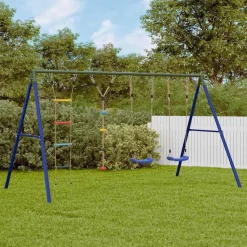 vidaXL Jeu balançoire extérieur balançoires échelle et corde à disque