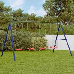 vidaXL Jeu de balançoire d'extérieur avec 4 balançoires