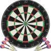 vidaXL Jeu de cibles professionnel en sisal avec 6 fléchettes